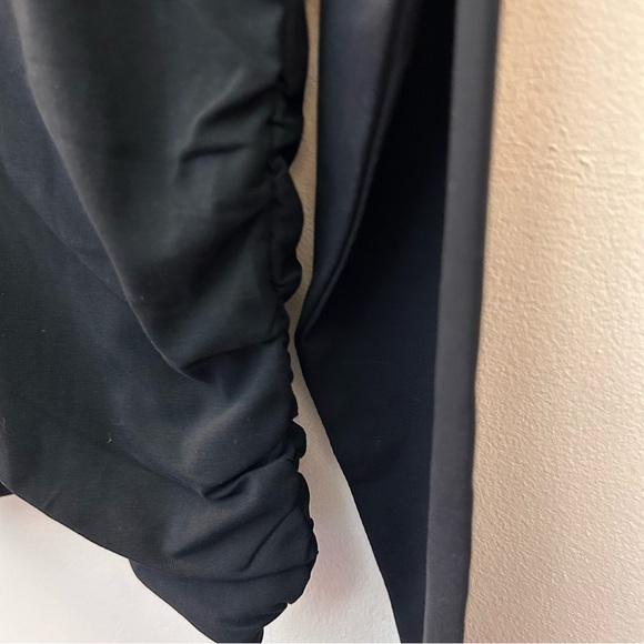 J. Crew stretch cotton blend V neck ruched top size medium - Picture 9 of 11